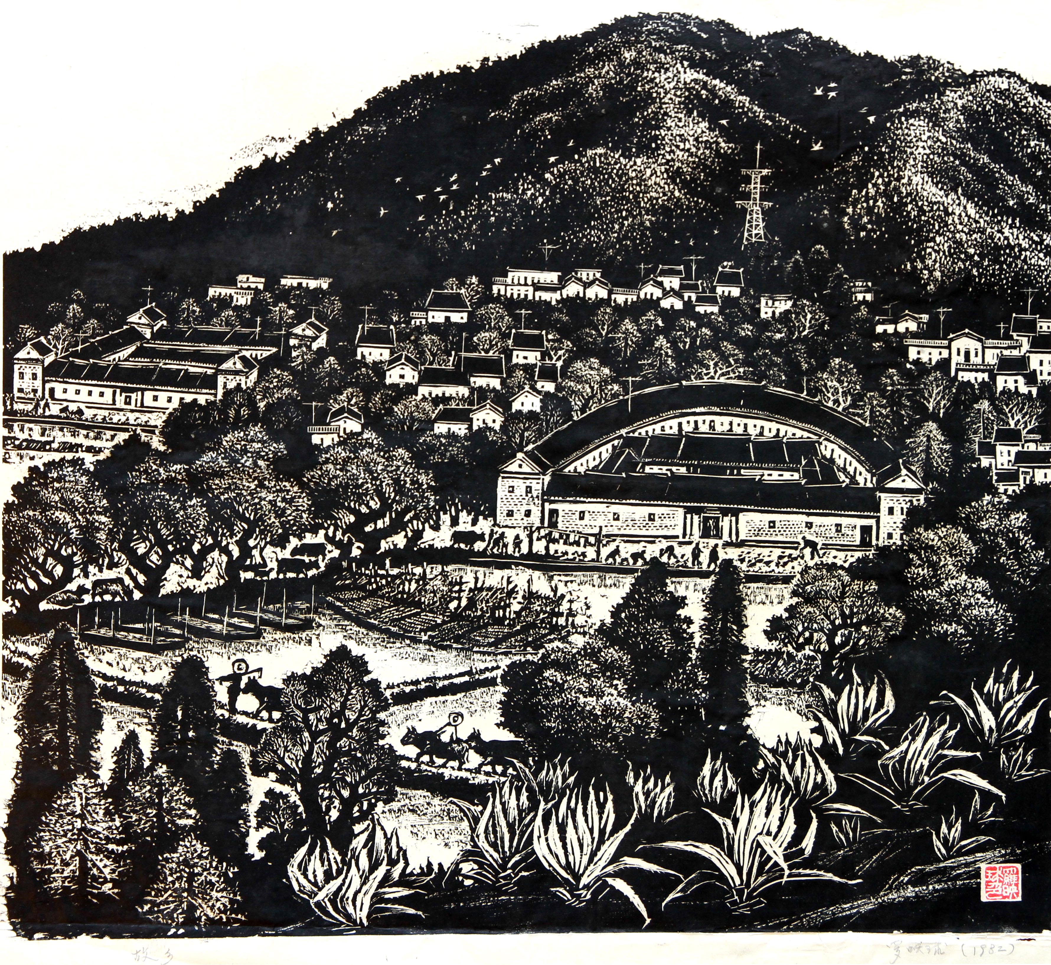 《故乡》 60x53m 1982年（关山月美术馆藏）.JPG