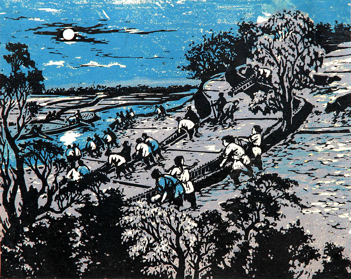 《月夜抢耕》 21x17cm 1960年（中国美术馆藏）_副本.jpg