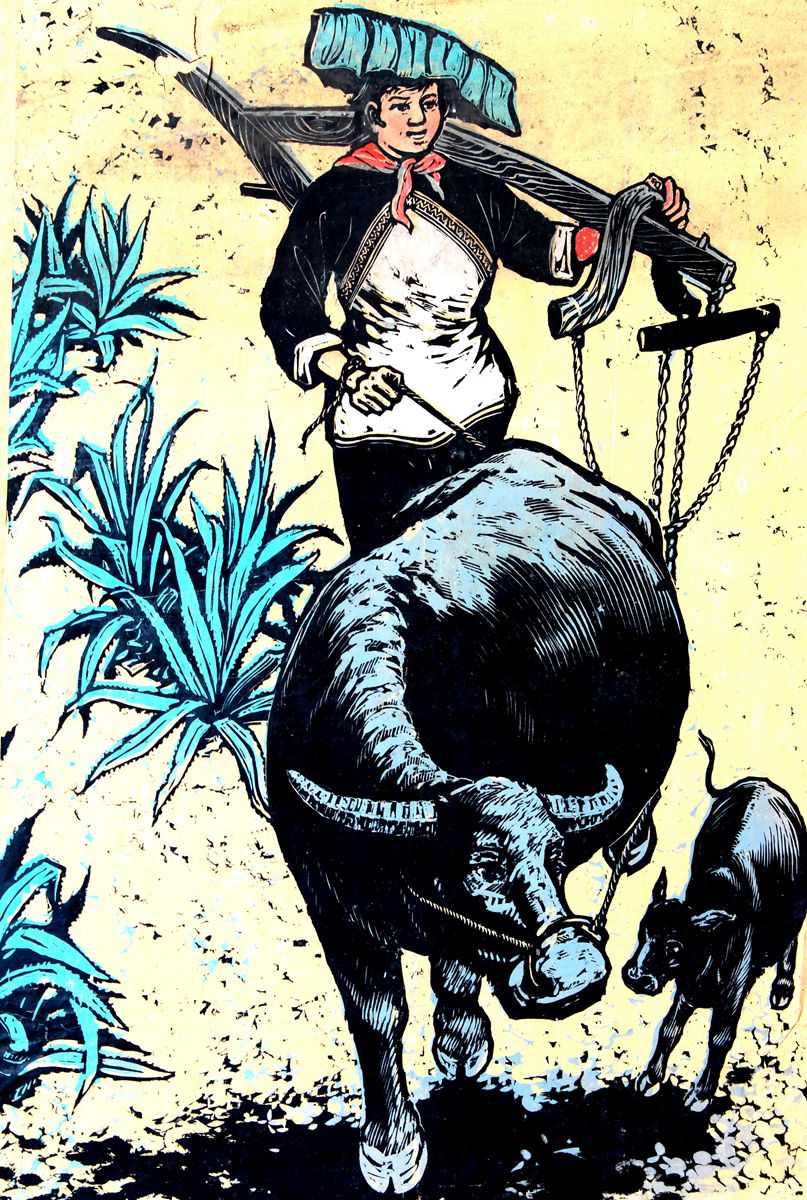 《完工归来》 62x44cm 1965年（关山月美术馆藏）_副本.jpg