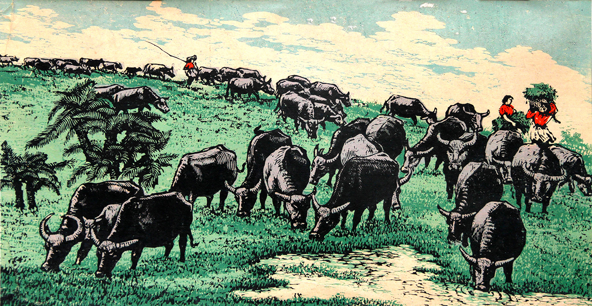 《绿草茵茵》 34.9x65cm 1964年（中国美术馆藏）②.jpg