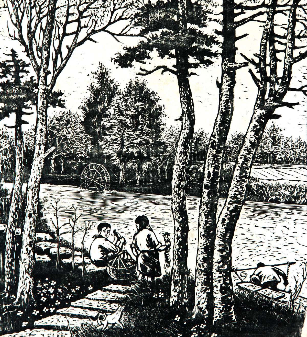 《江畔》 30x27.5cm 1961年（中国美术馆藏）_副本.jpg