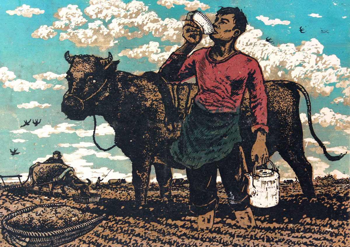 《喝》 60x43cm 1965年（中国美术馆藏）_副本.jpg