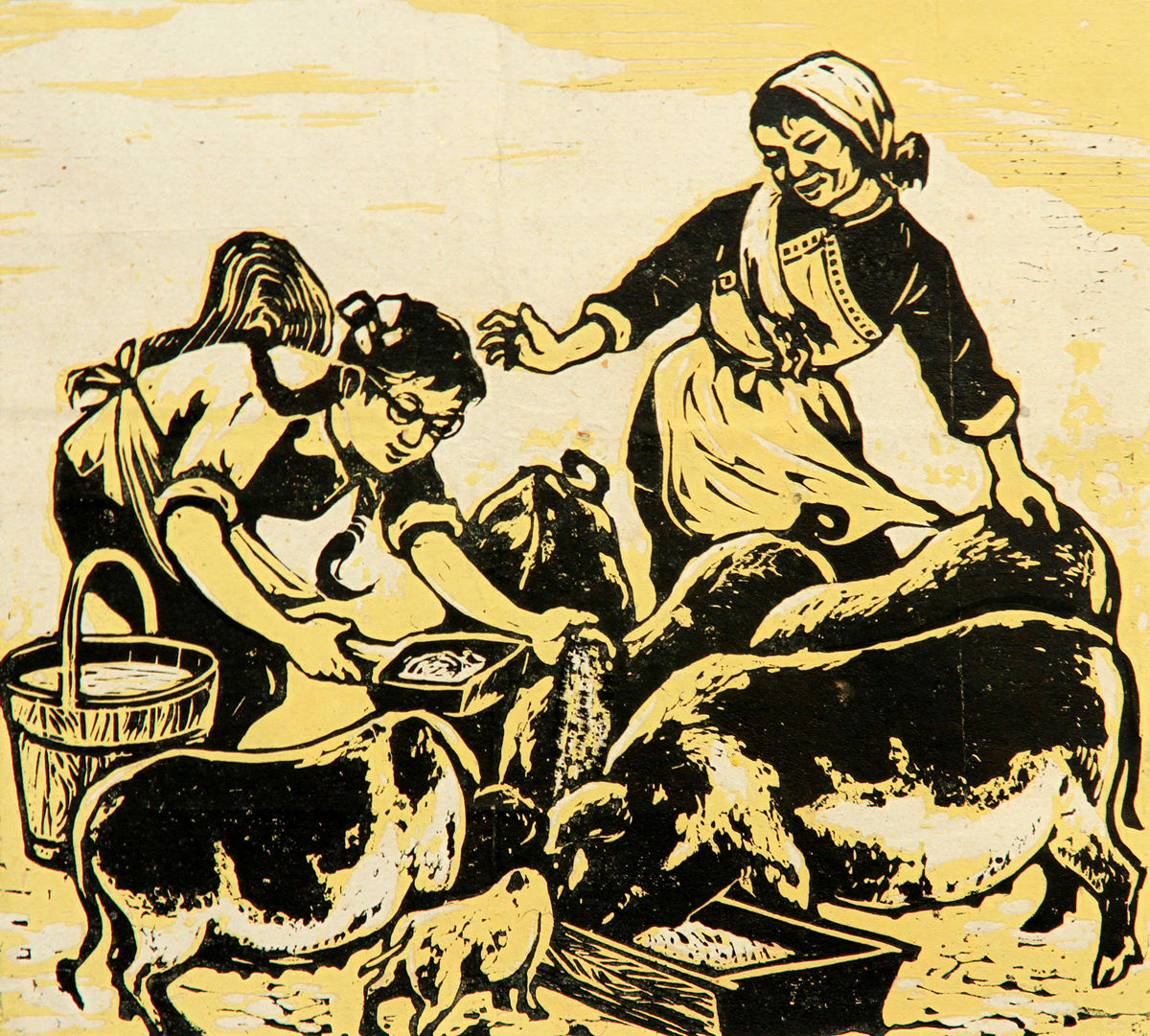 《第二课堂》 18x20cm 1957年（中国美术馆藏）_副本.jpg