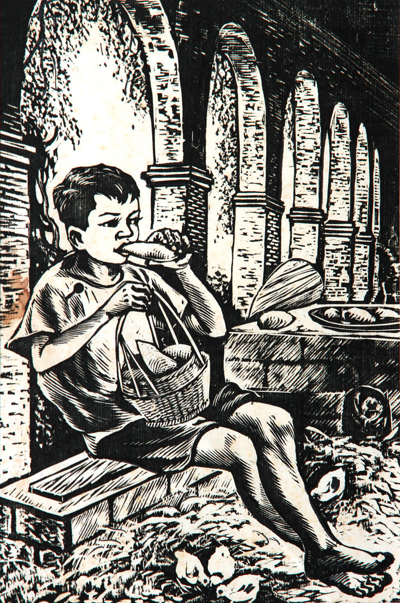 《吃自己的劳动果实》 23.5x15.5cm 1960年（中国美术馆藏）_副本.jpg